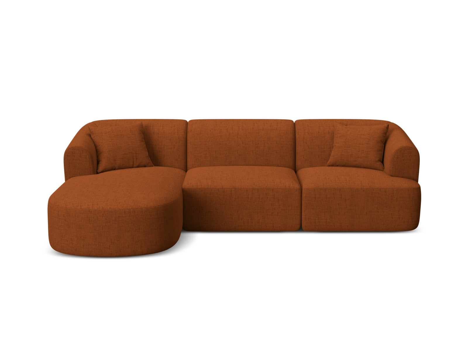 Campi Modulares Ecksofa links 4 Sitzer in Brick präsentiert im Onlineshop von KAQTU Design AG. Ecksofa links ist von Cosmopolitan Design