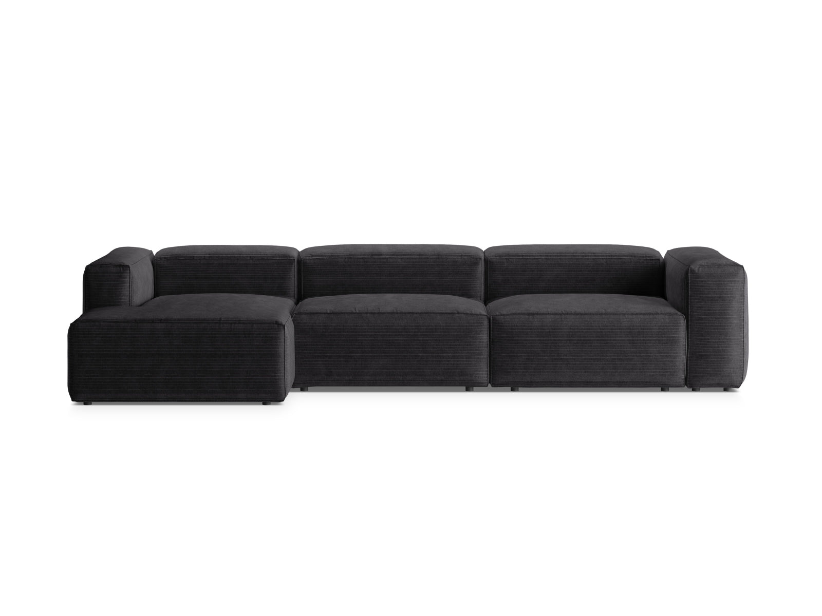 Bergamo Modulares Ecksofa links 4 Sitzer in Grey präsentiert im Onlineshop von KAQTU Design AG. Ecksofa links ist von Cosmopolitan Design