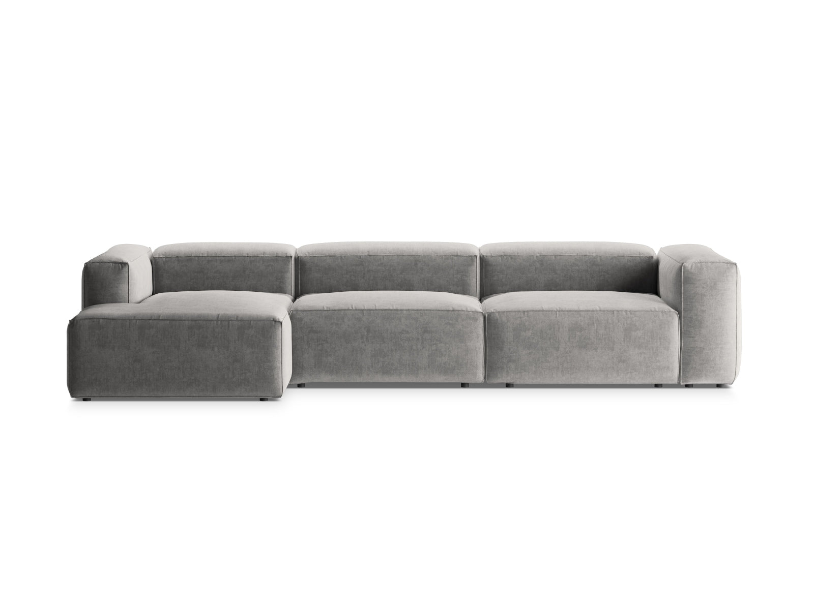 Bergamo Modulares Ecksofa links 4 Sitzer in Light Grey präsentiert im Onlineshop von KAQTU Design AG. Ecksofa links ist von Cosmopolitan Design
