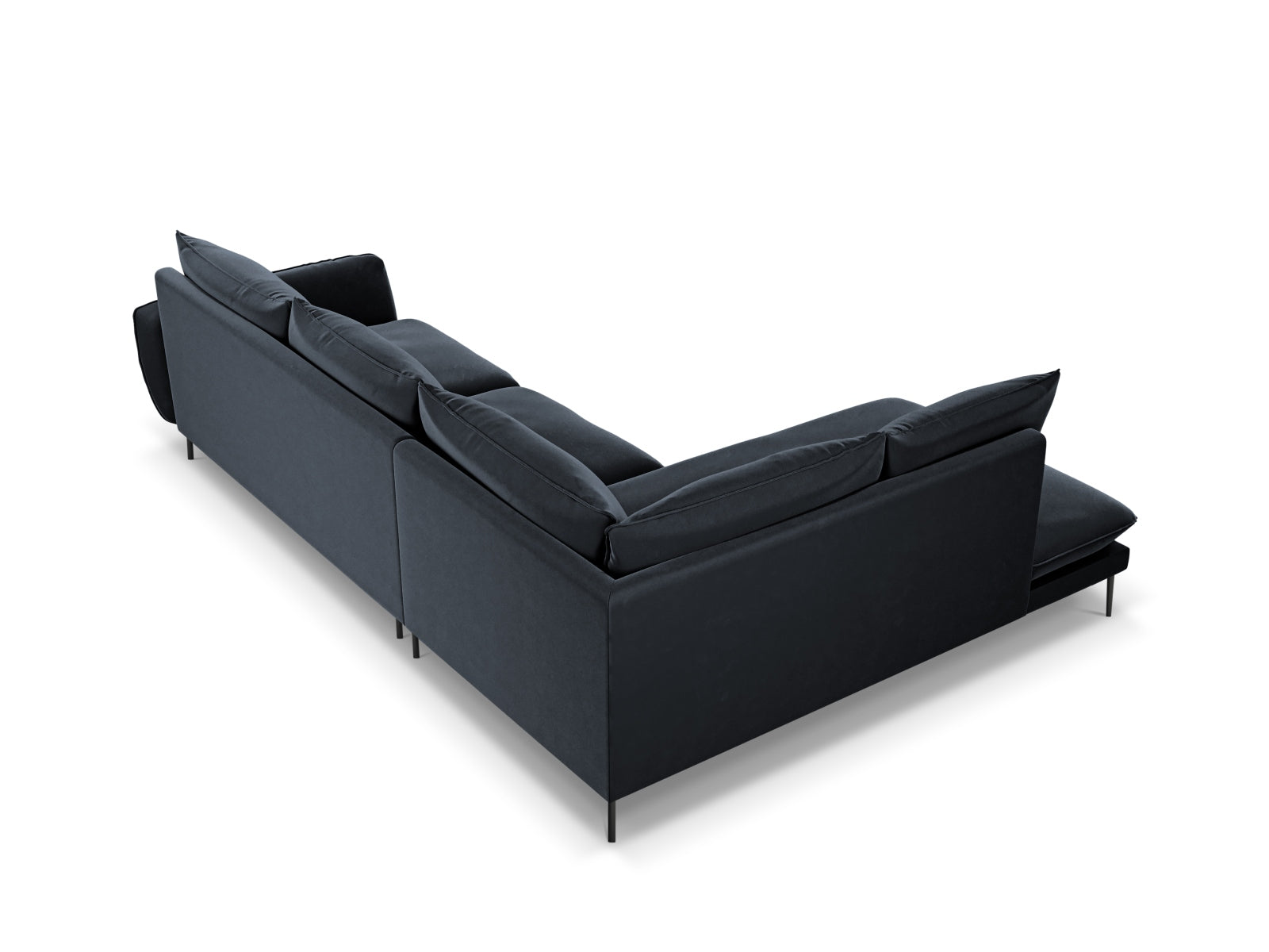 Erleben Sie das Vienna Velour Ecksofa links für 6 Personen. Hochwertiger Velourstoff, modernes Design und optimaler Komfort für Ihr Zuhause!