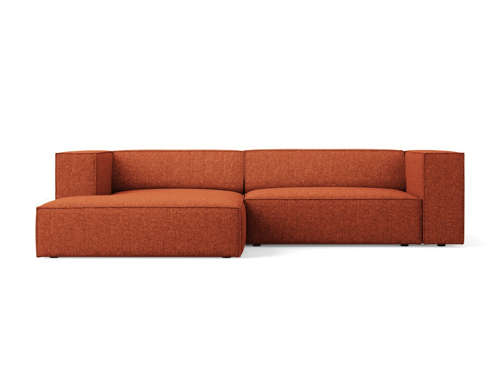 Arendal Ecksofa links 3 Sitzer in Terracotta präsentiert im Onlineshop von KAQTU Design AG. Ecksofa links ist von Cosmopolitan Design