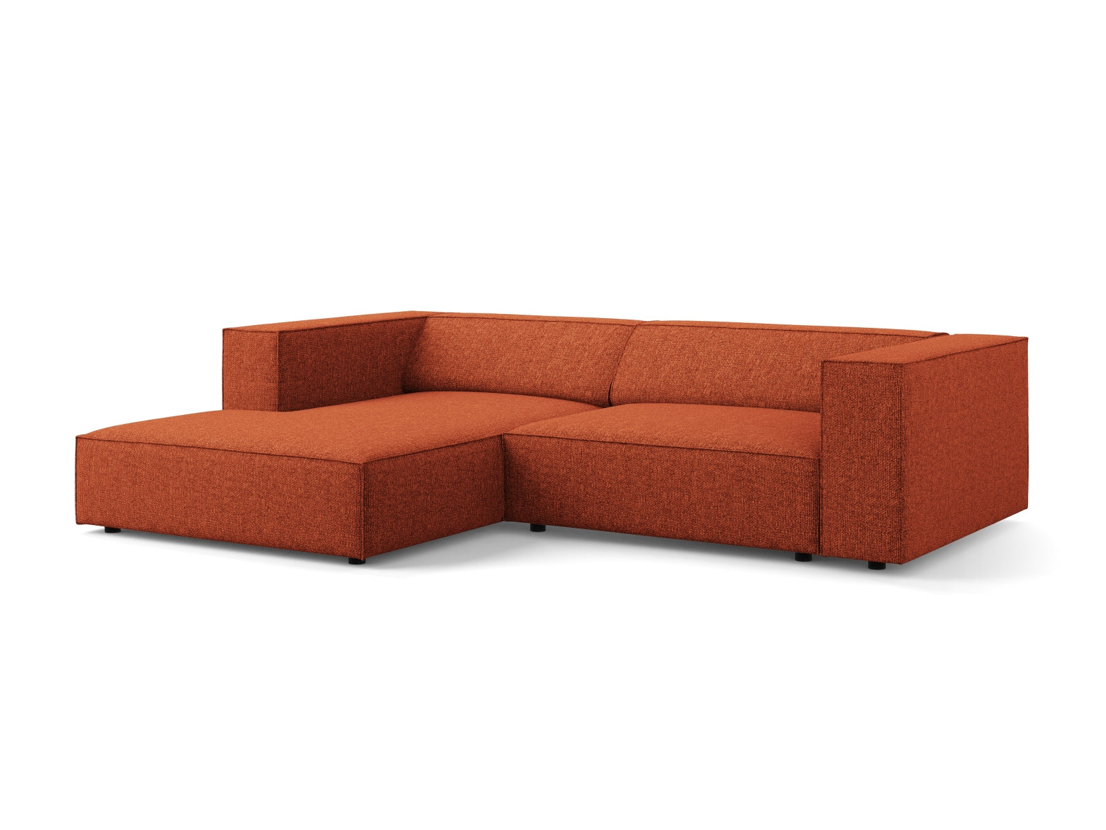 Arendal Ecksofa links 3 Sitzer in Terracotta präsentiert im Onlineshop von KAQTU Design AG. Ecksofa links ist von Cosmopolitan Design