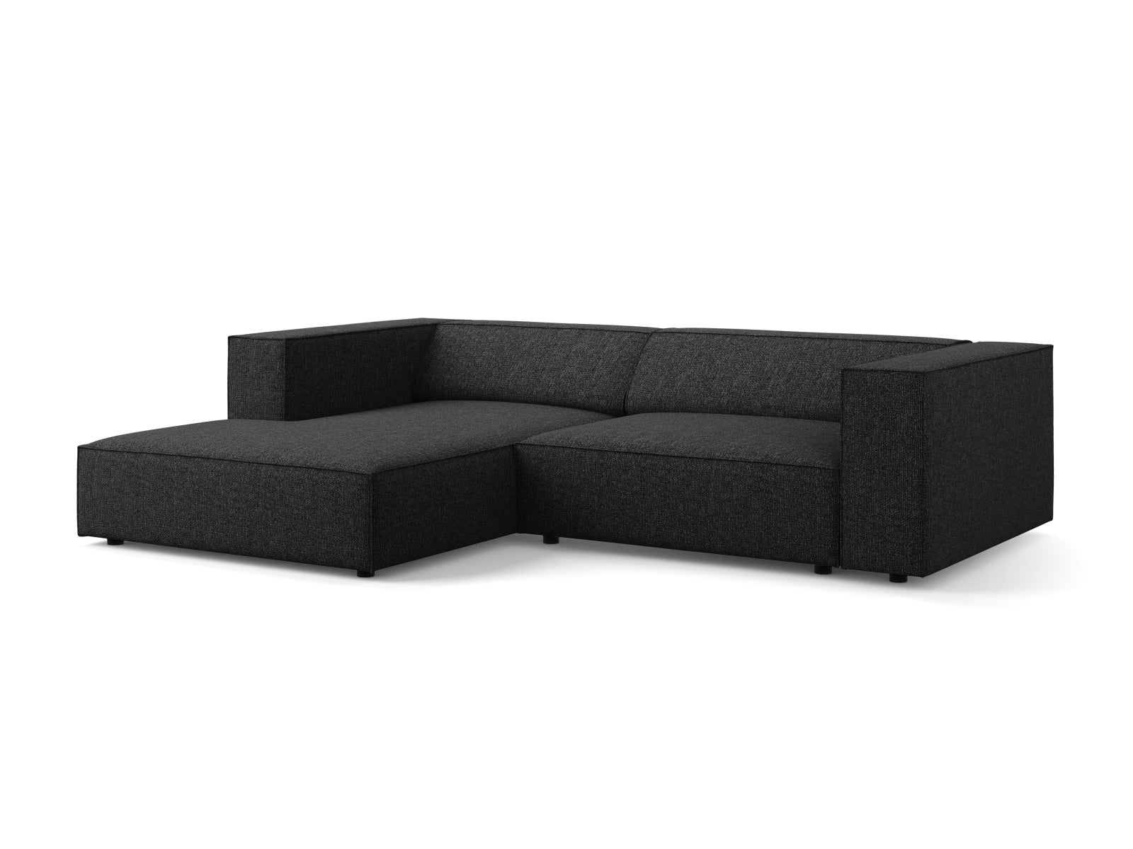 Arendal Ecksofa links 3 Sitzer in Black präsentiert im Onlineshop von KAQTU Design AG. Ecksofa links ist von Cosmopolitan Design
