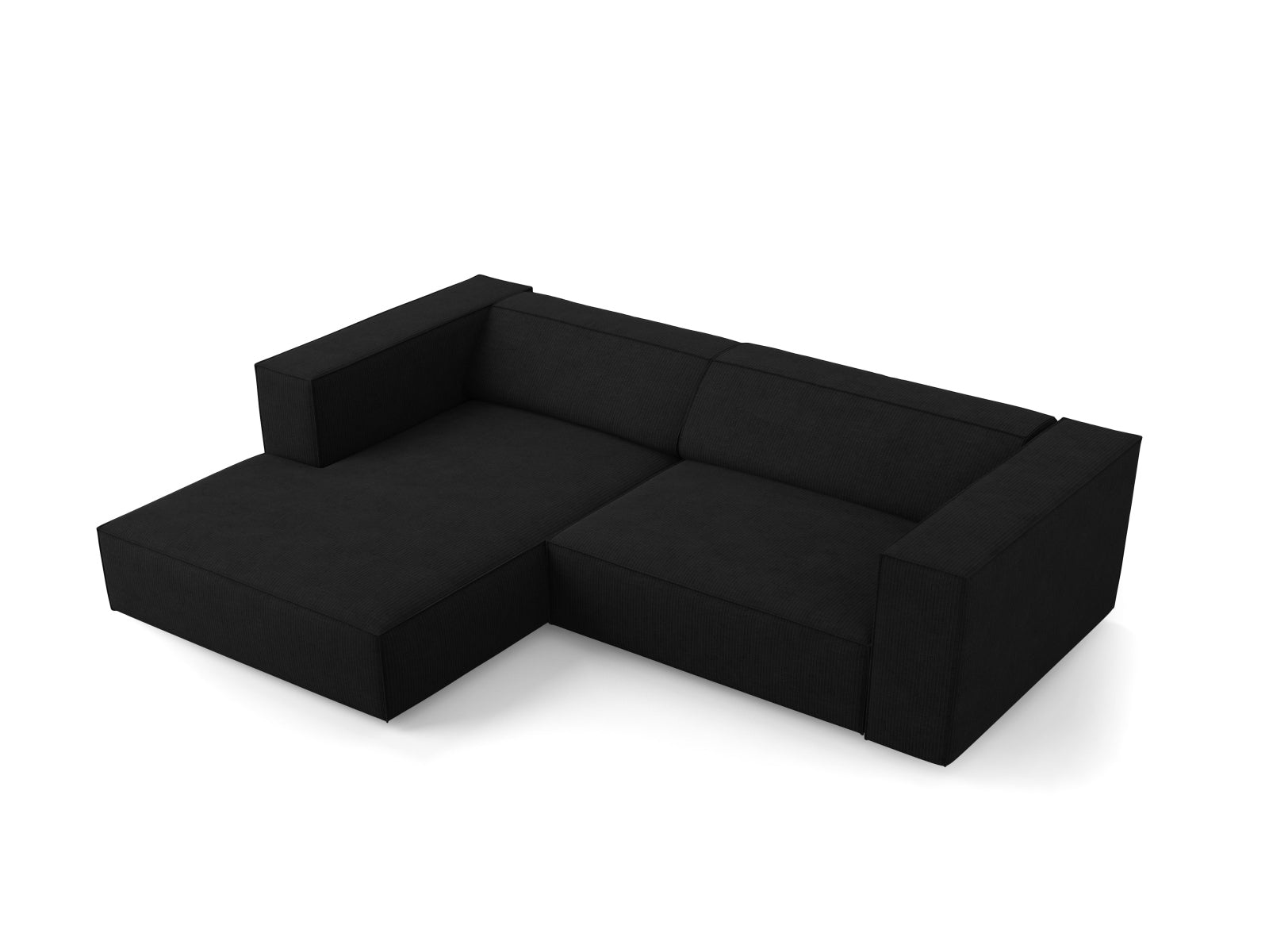 Arendal Ecksofa links 3 Sitzer in Black präsentiert im Onlineshop von KAQTU Design AG. Ecksofa links ist von Cosmopolitan Design