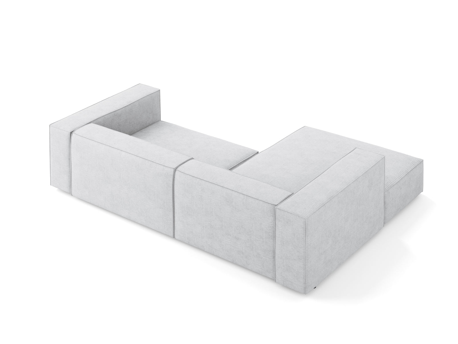 Arendal Ecksofa links 3 Sitzer in Light Grey präsentiert im Onlineshop von KAQTU Design AG. Ecksofa links ist von Cosmopolitan Design