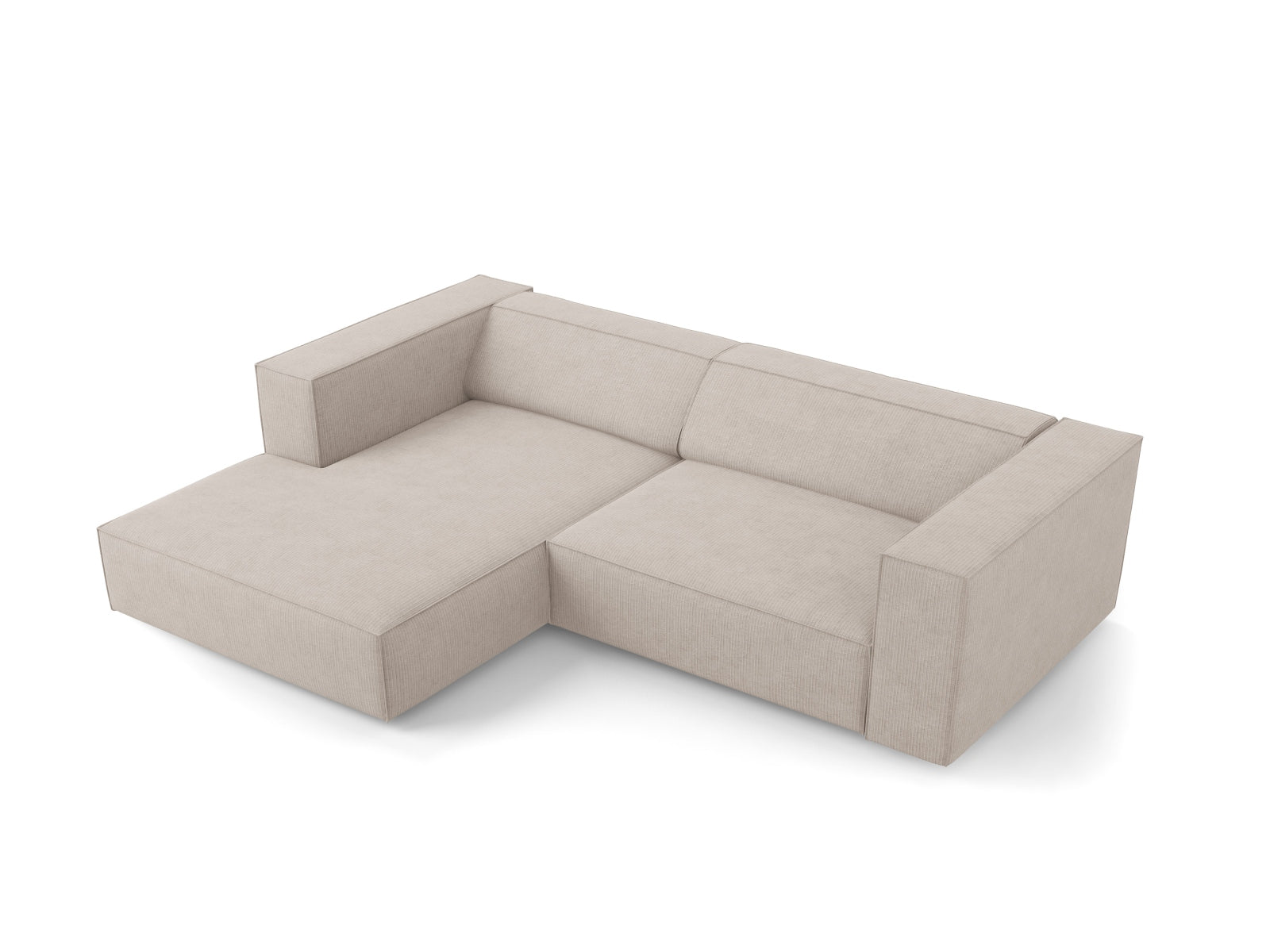 Arendal Ecksofa links 3 Sitzer in Dark Beige präsentiert im Onlineshop von KAQTU Design AG. Ecksofa links ist von Cosmopolitan Design