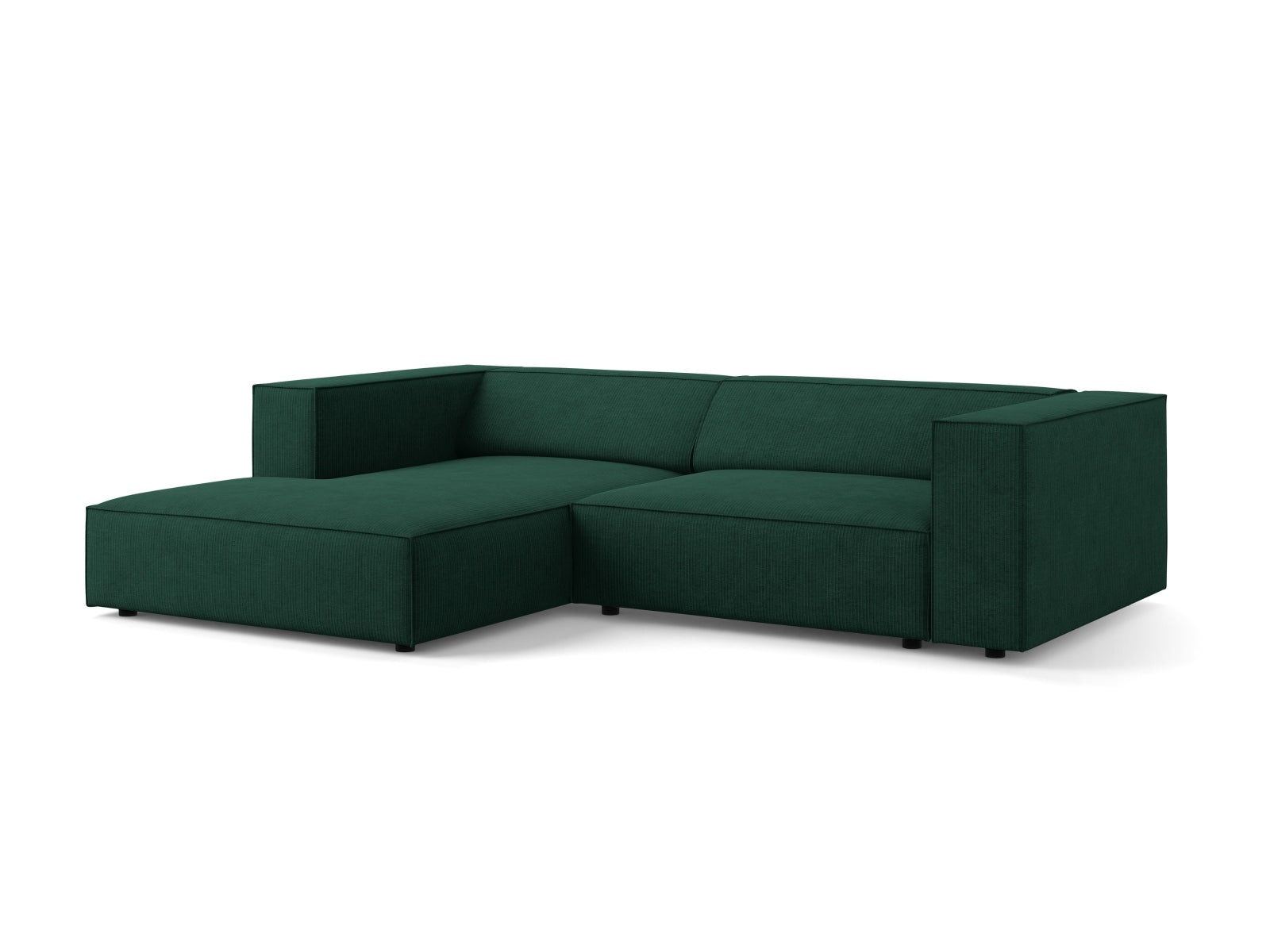 Arendal Ecksofa links 3 Sitzer in Bottle Green präsentiert im Onlineshop von KAQTU Design AG. Ecksofa links ist von Cosmopolitan Design