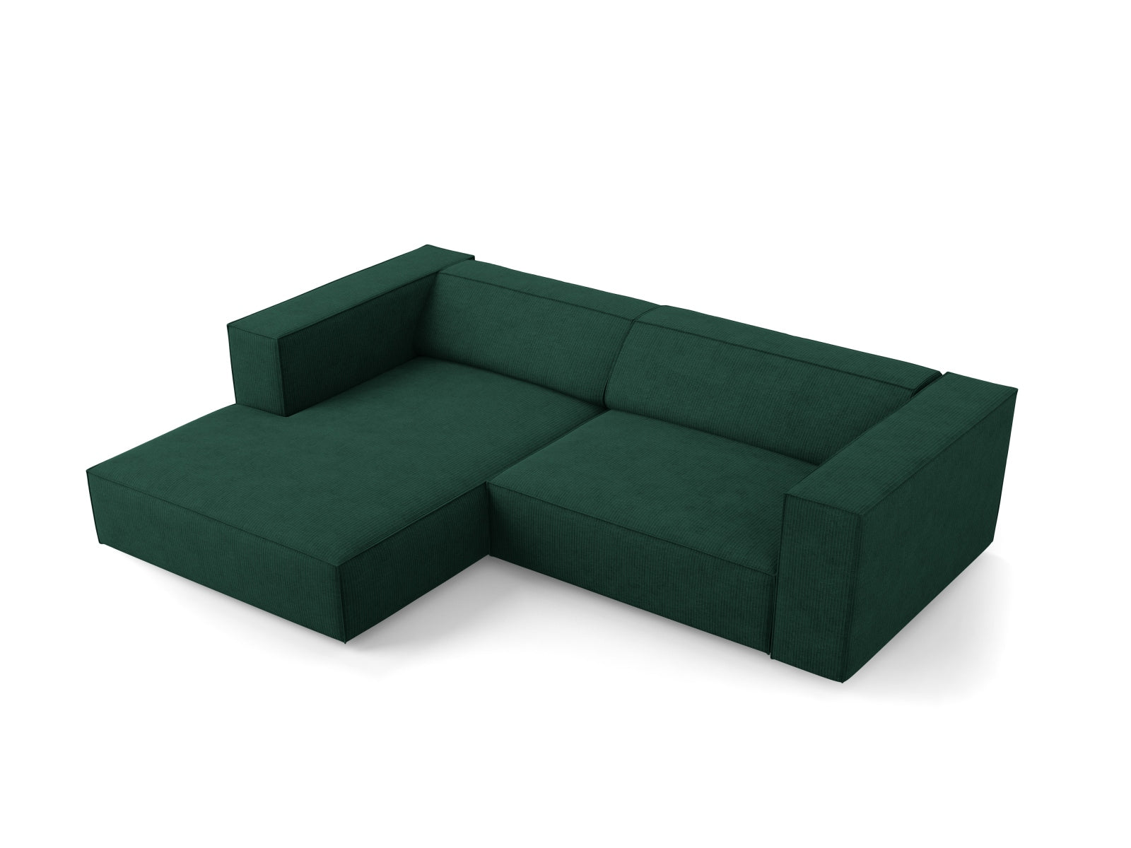 Arendal Ecksofa links 3 Sitzer in Bottle Green präsentiert im Onlineshop von KAQTU Design AG. Ecksofa links ist von Cosmopolitan Design