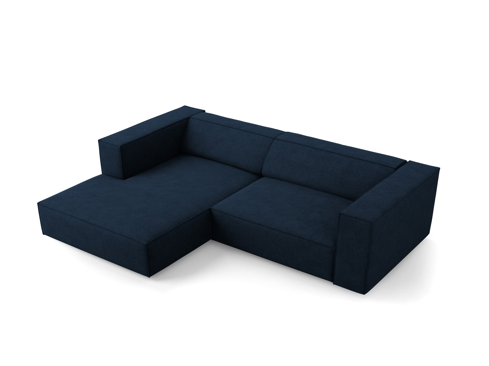 Arendal Ecksofa links 3 Sitzer in Royal Blue präsentiert im Onlineshop von KAQTU Design AG. Ecksofa links ist von Cosmopolitan Design