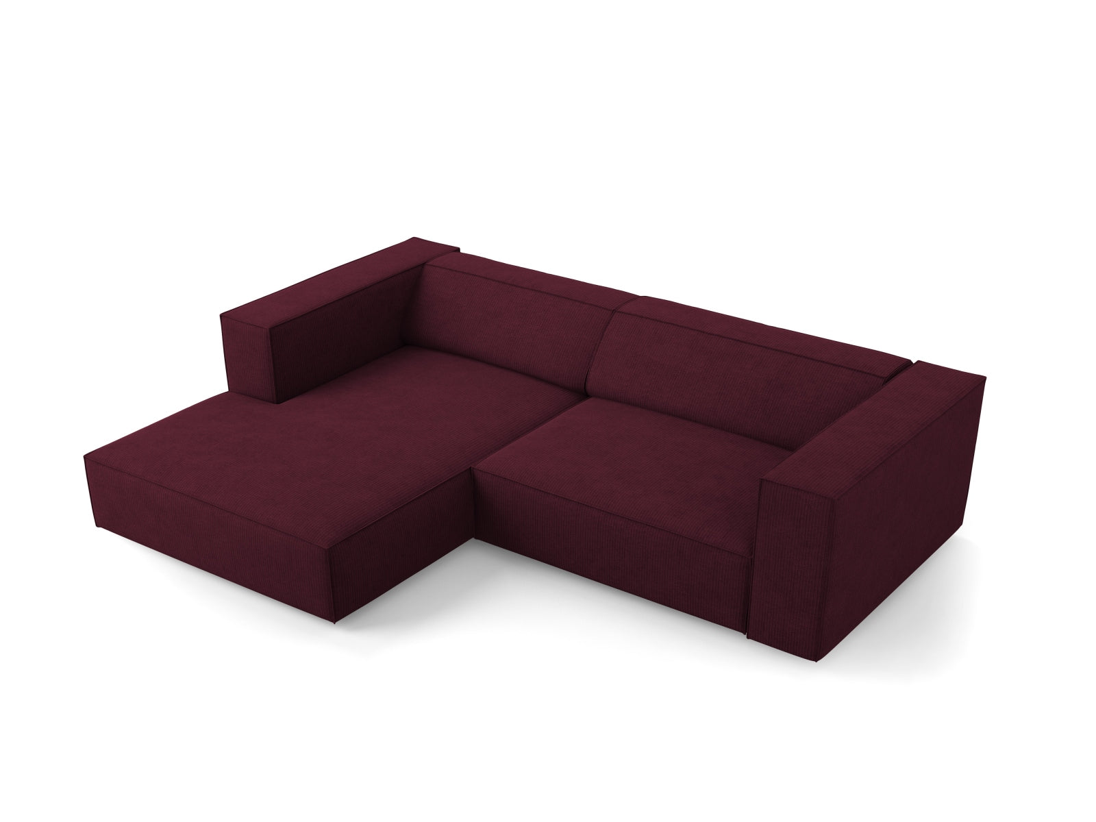 Arendal Ecksofa links 3 Sitzer in Ruby präsentiert im Onlineshop von KAQTU Design AG. Ecksofa links ist von Cosmopolitan Design