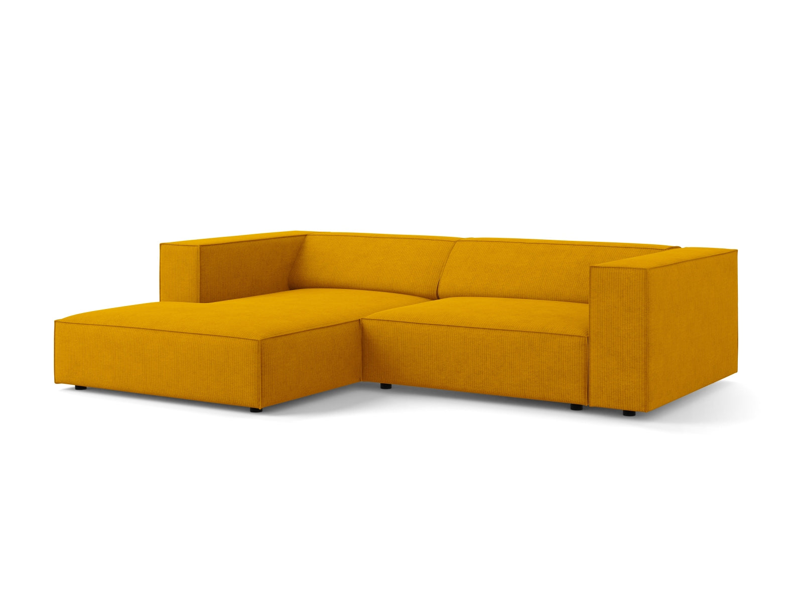Arendal Ecksofa links 3 Sitzer in Mustard präsentiert im Onlineshop von KAQTU Design AG. Ecksofa links ist von Cosmopolitan Design