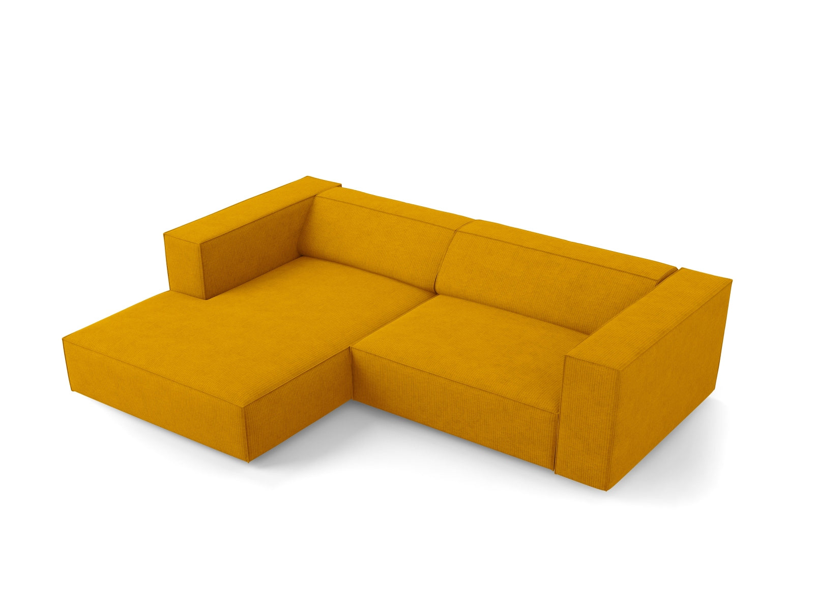 Arendal Ecksofa links 3 Sitzer in Mustard präsentiert im Onlineshop von KAQTU Design AG. Ecksofa links ist von Cosmopolitan Design