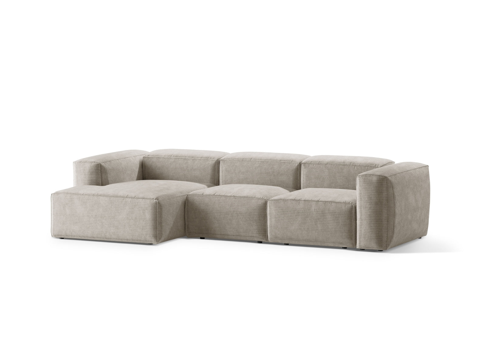 Erleben Sie das stilvolle Bergamo Modulare Ecksofa links 3 Sitzer von Cosmopolitan Design – ideal für Ihr modernes Wohnzimmer und entspannte Abende!
