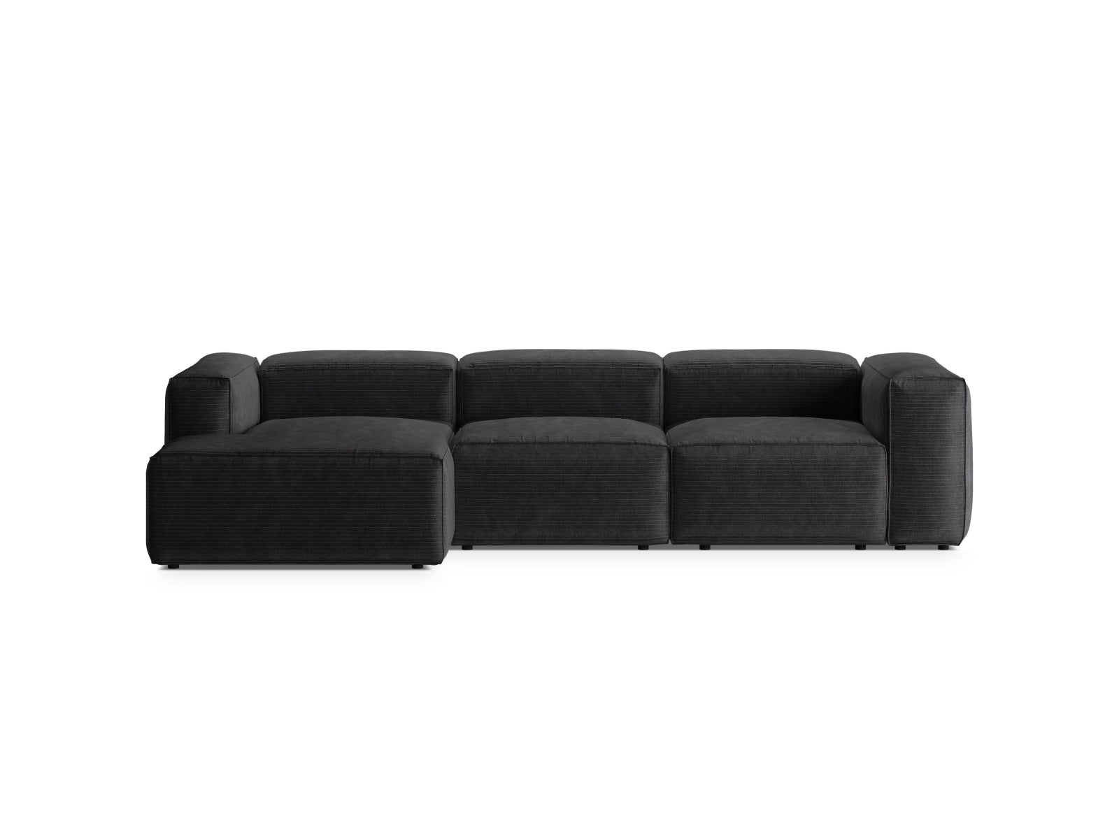 Bergamo Modulares Ecksofa links 3 Sitzer in Grey präsentiert im Onlineshop von KAQTU Design AG. Ecksofa links ist von Cosmopolitan Design