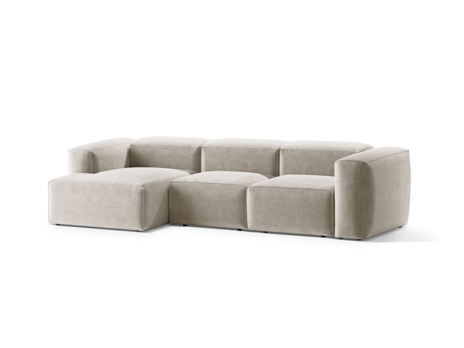 Entdecken Sie das elegante Bergamo Modulare Ecksofa links 3 Sitzer von Cosmopolitan Design – perfekt für Ihr modernes Zuhause und gemütliche Stunden!