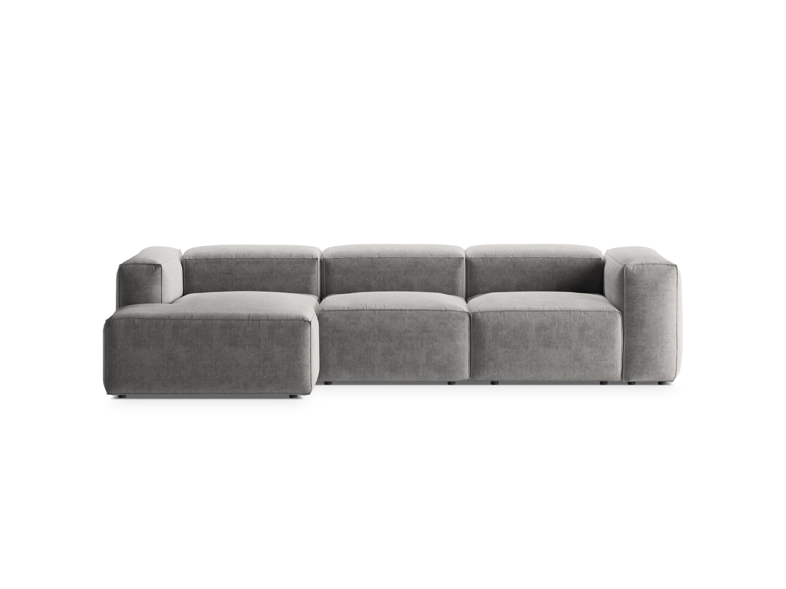 Bergamo Modulares Ecksofa links 3 Sitzer in Light Grey präsentiert im Onlineshop von KAQTU Design AG. Ecksofa links ist von Cosmopolitan Design