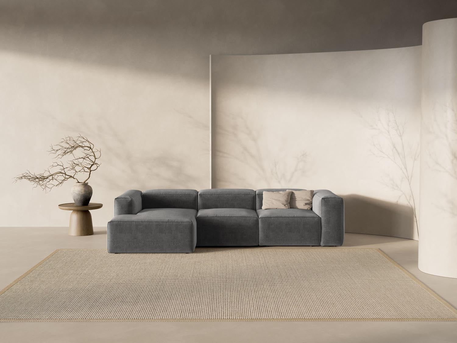 Erleben Sie das stilvolle Bergamo Modulare Ecksofa links 3 Sitzer von Cosmopolitan Design – ideal für Ihr modernes Wohnzimmer und entspannte Abende!