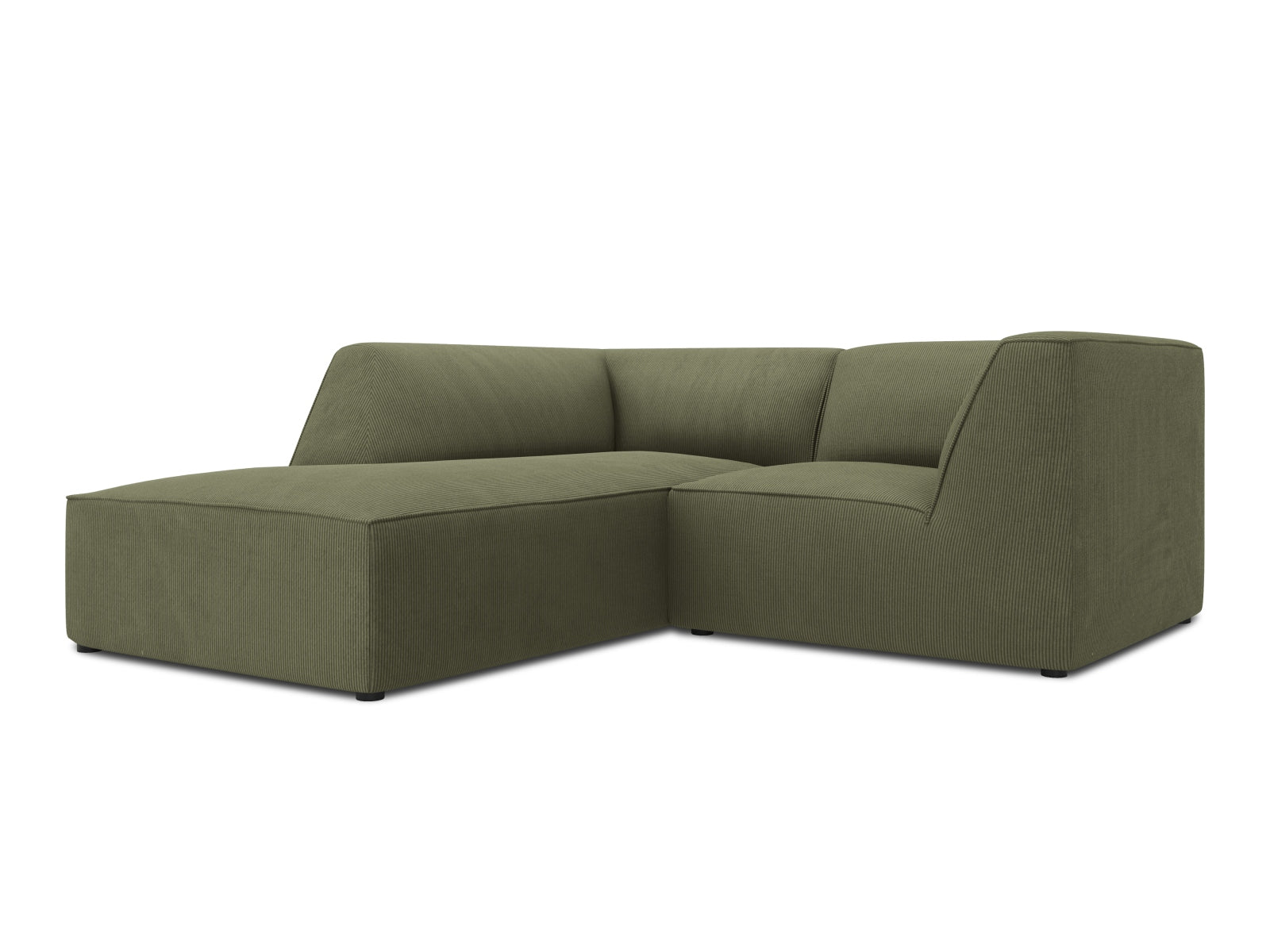 Oslo Modulares Ecksofa links 3 Sitzer in Green präsentiert im Onlineshop von KAQTU Design AG. Ecksofa links ist von Cosmopolitan Design