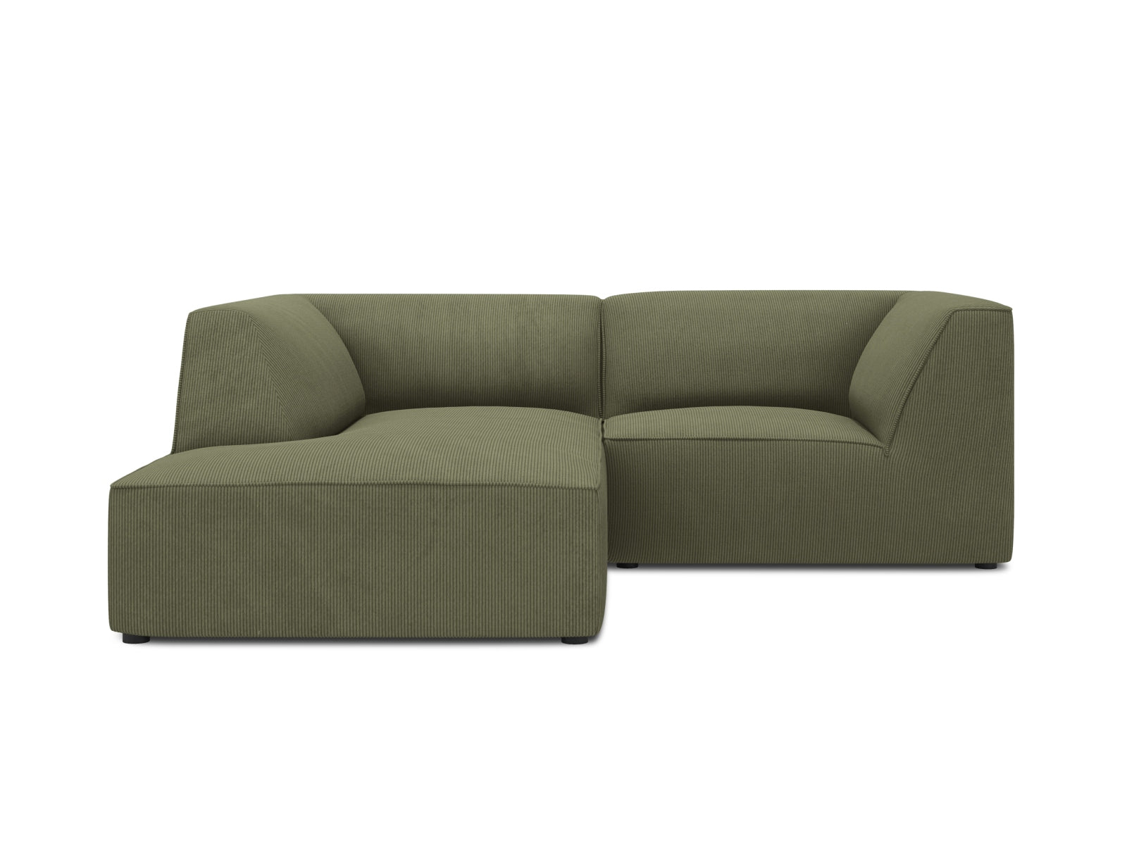 Oslo Modulares Ecksofa links 3 Sitzer in Green präsentiert im Onlineshop von KAQTU Design AG. Ecksofa links ist von Cosmopolitan Design