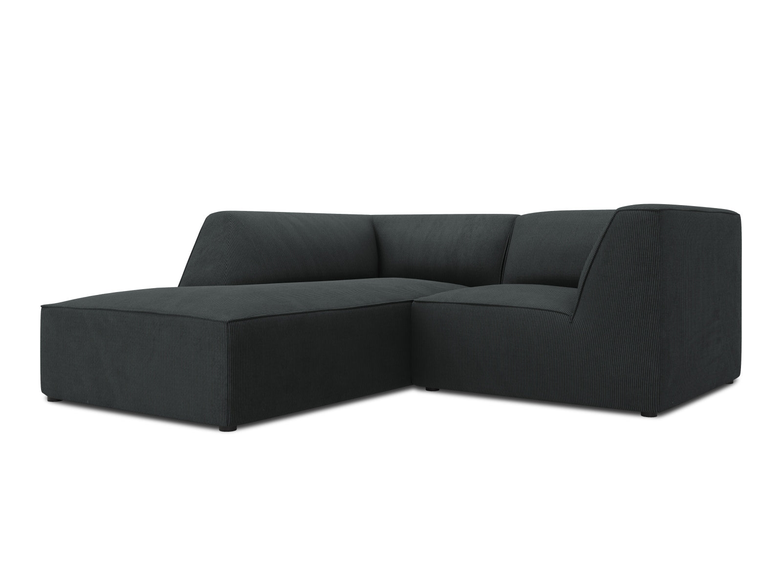 Oslo Modulares Ecksofa links 3 Sitzer in Black präsentiert im Onlineshop von KAQTU Design AG. Ecksofa links ist von Cosmopolitan Design