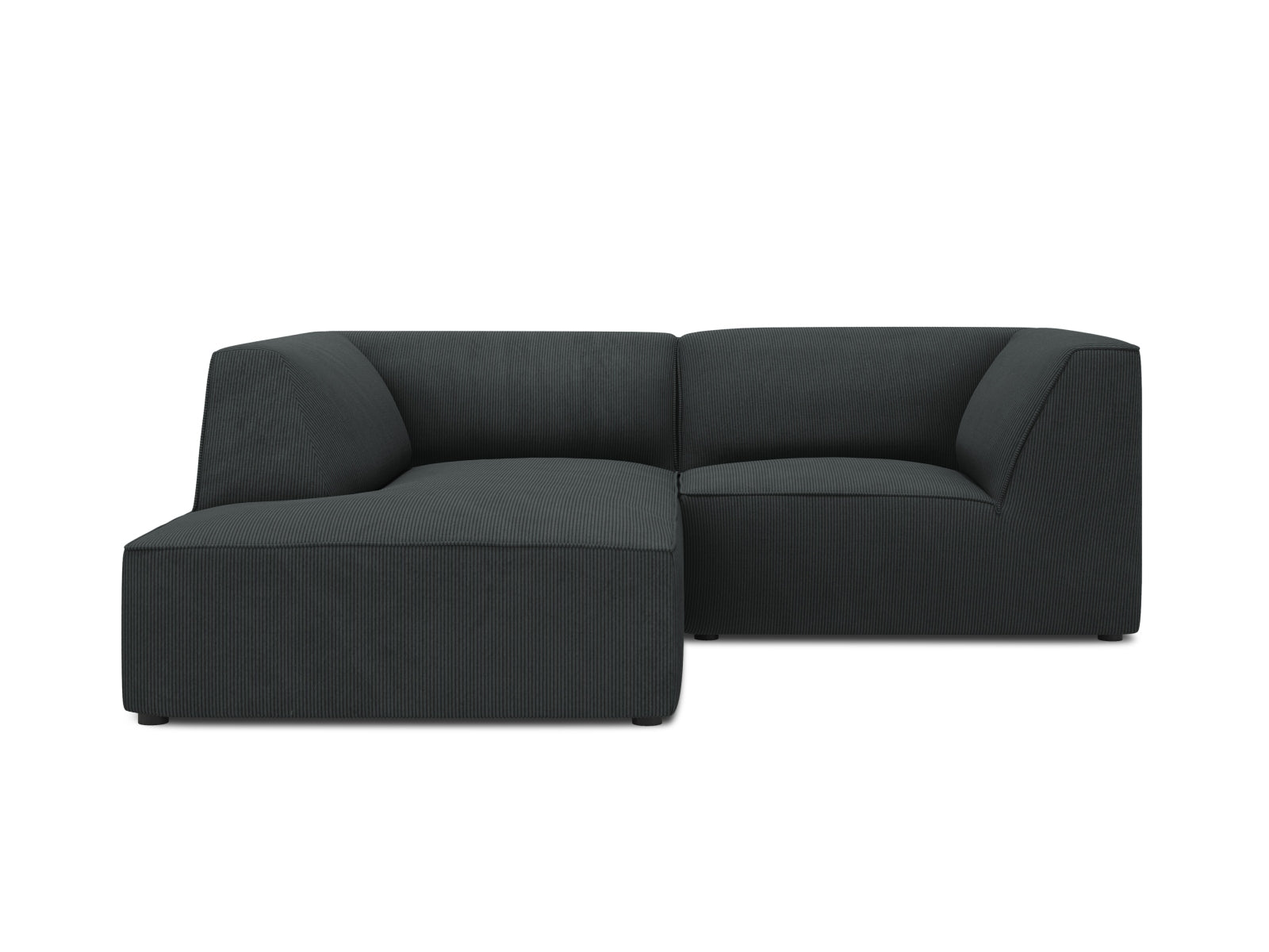 Oslo Modulares Ecksofa links 3 Sitzer in Black präsentiert im Onlineshop von KAQTU Design AG. Ecksofa links ist von Cosmopolitan Design