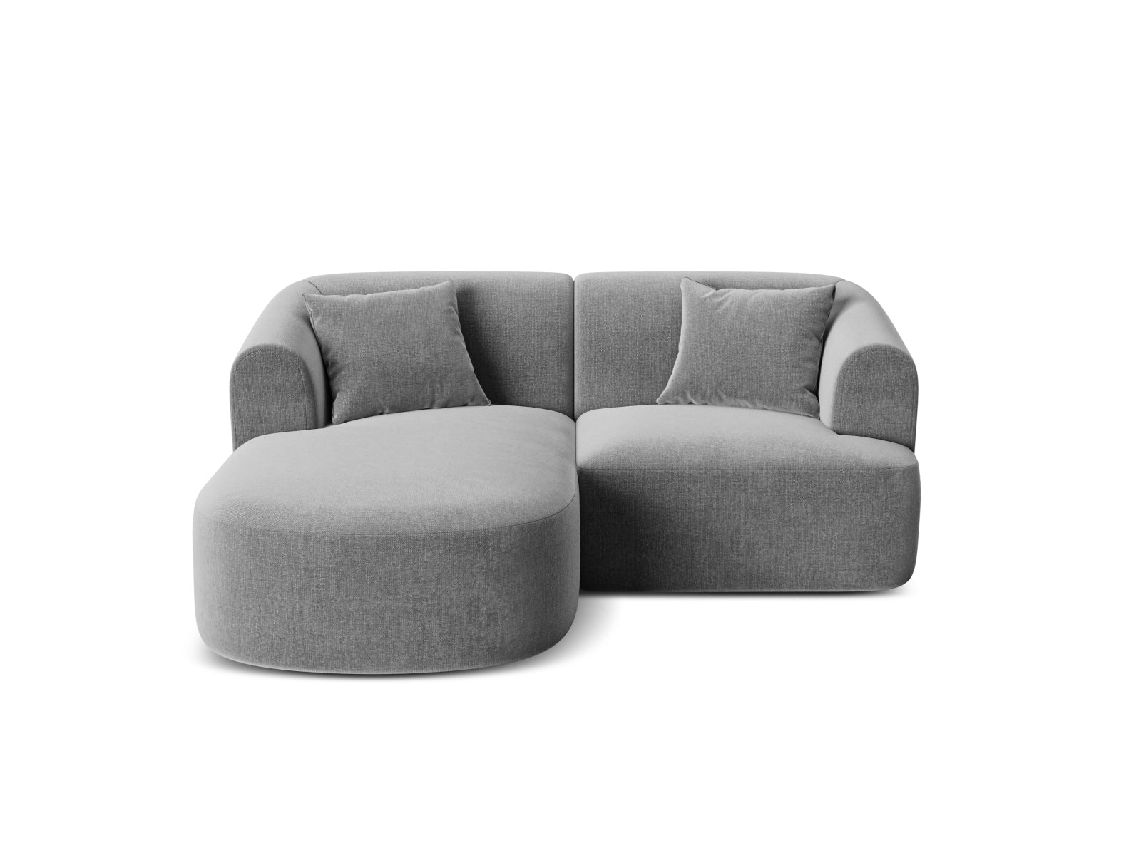 Campi Velour Modular Ecksofa links 3 Sitzer in Grey präsentiert im Onlineshop von KAQTU Design AG. Ecksofa links ist von Cosmopolitan Design