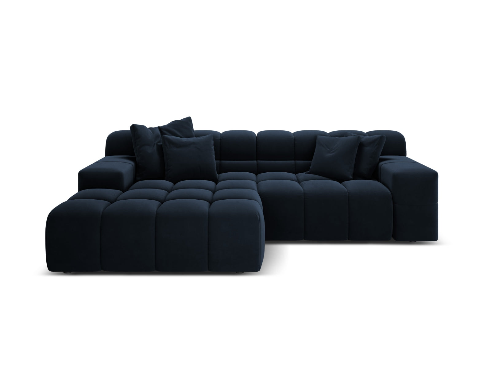 2-Sitzer Ecksofa links Hawaii in Navy Blue-Magic Velvet präsentiert im Onlineshop von KAQTU Design AG. Ecksofa links ist von Cosmopolitan Design