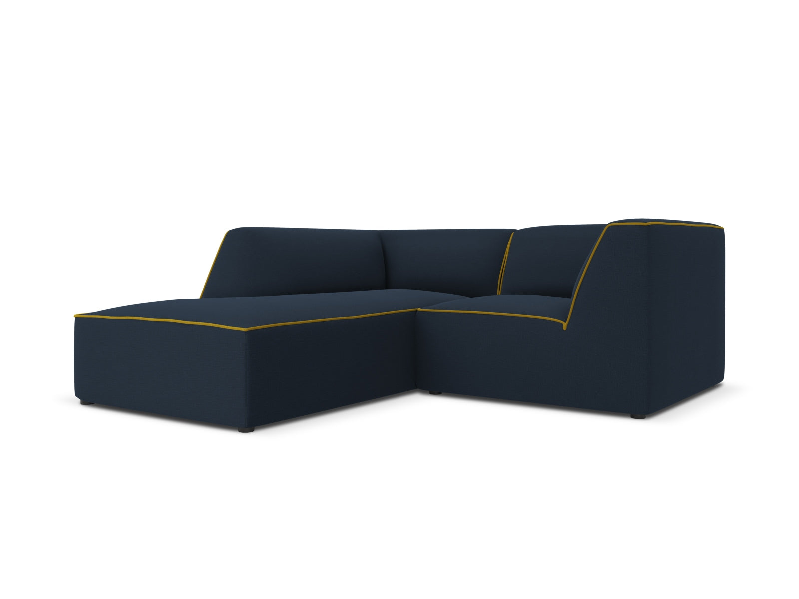 Oslo Modulares Ecksofa links 3 Sitzer in Royal Blue, Yellow präsentiert im Onlineshop von KAQTU Design AG. Ecksofa links ist von Cosmopolitan Design
