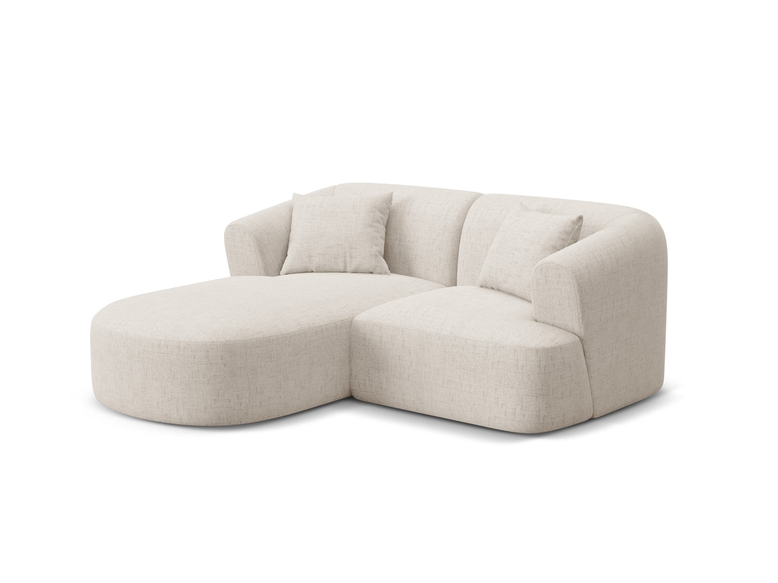 Erleben Sie das Campi Modulares Ecksofa links 3 Sitzer von Cosmopolitan Design – ein elegantes, flexibles Sofa, das Komfort und Stil in Ihr Zuhause bringt!