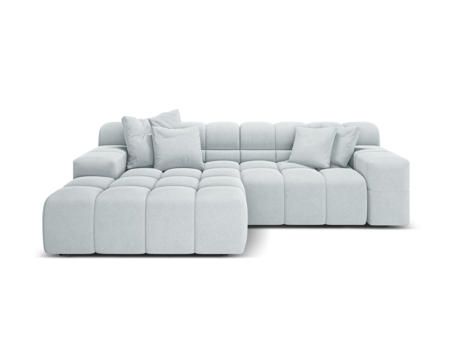 2-Sitzer Ecksofa links Hawaii in Light Grey-Moly präsentiert im Onlineshop von KAQTU Design AG. Ecksofa links ist von Cosmopolitan Design