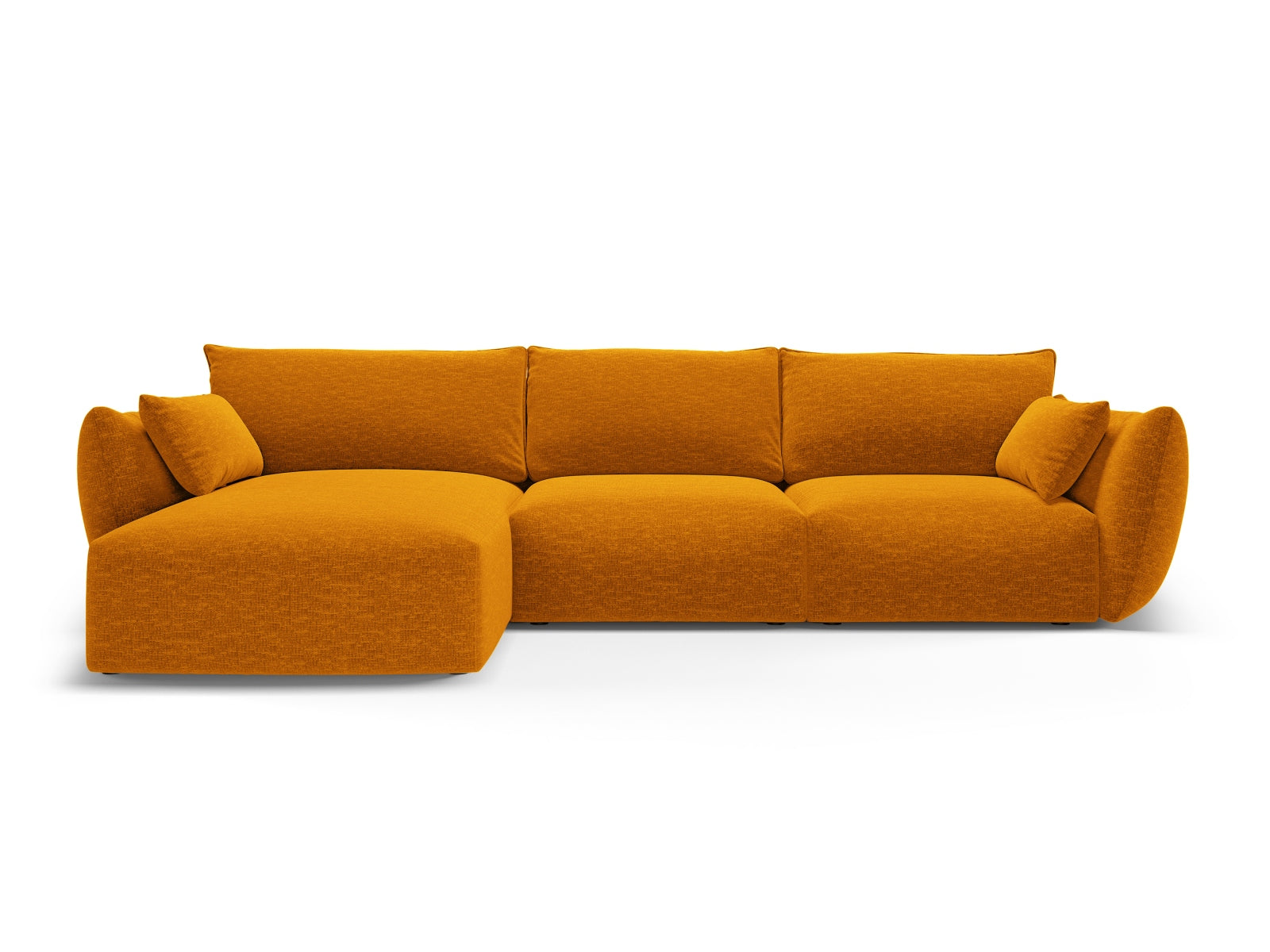 Stilvolles 5-Sitzer Ecksofa links Matera von Cosmopolitan Design, ideal für moderne Wohnzimmer und gesellige Stunden mit Freunden.