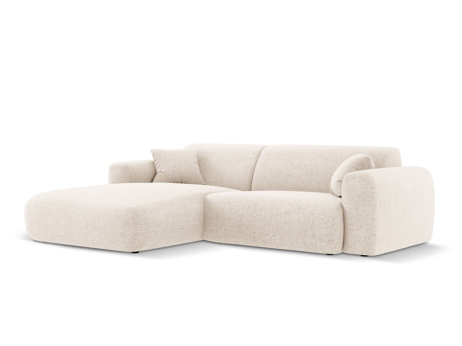Nolio Ecksofa links 4 Sitzer 170cm in Light Beige präsentiert im Onlineshop von KAQTU Design AG. Ecksofa links ist von Cosmopolitan Design