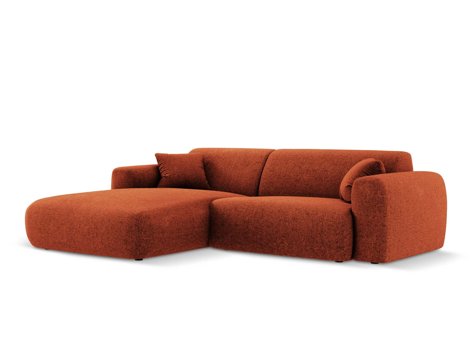 Nolio Ecksofa links 4 Sitzer 170cm in Terracotta präsentiert im Onlineshop von KAQTU Design AG. Ecksofa links ist von Cosmopolitan Design