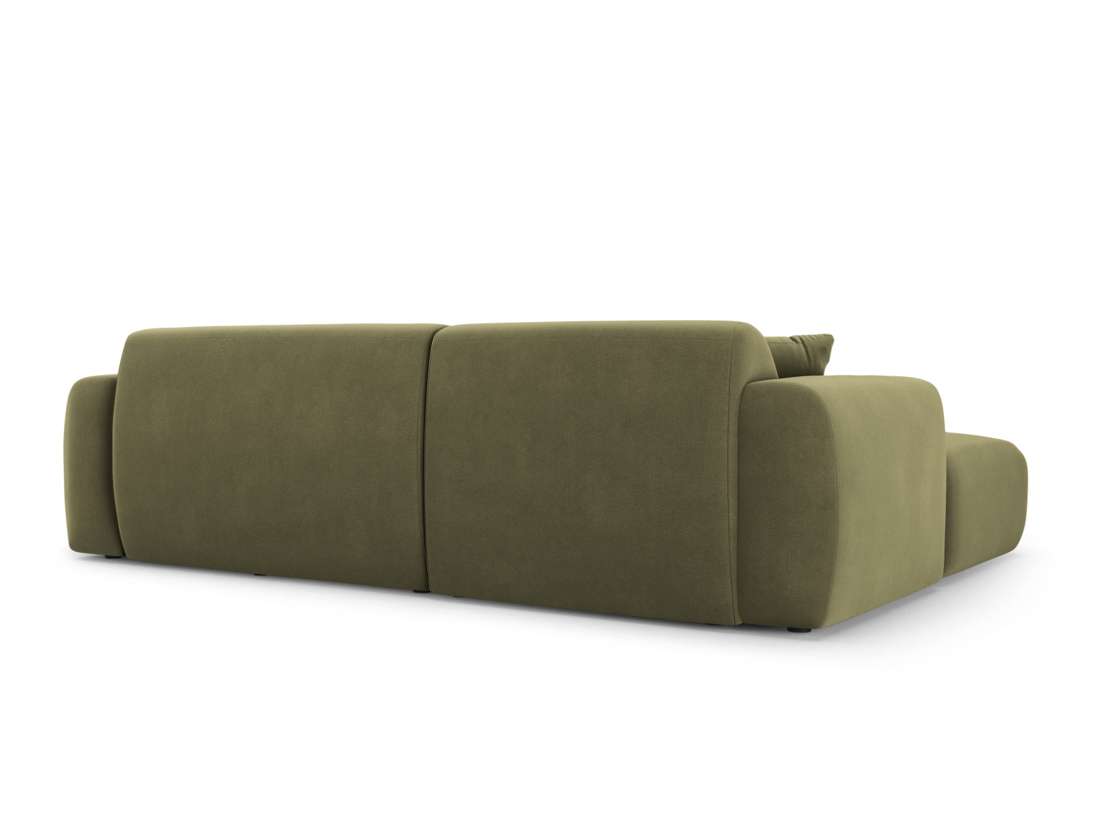 Nolio Velour Ecksofa links 4 Sitzer 170cm in Light Green präsentiert im Onlineshop von KAQTU Design AG. Ecksofa links ist von Cosmopolitan Design