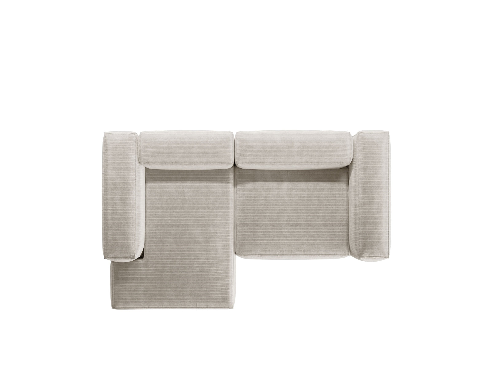 Entdecken Sie das elegante Bergamo Modulare Ecksofa links 2 Sitzer von Cosmopolitan Design – perfekt für Ihr modernes Zuhause und gemütliche Stunden!