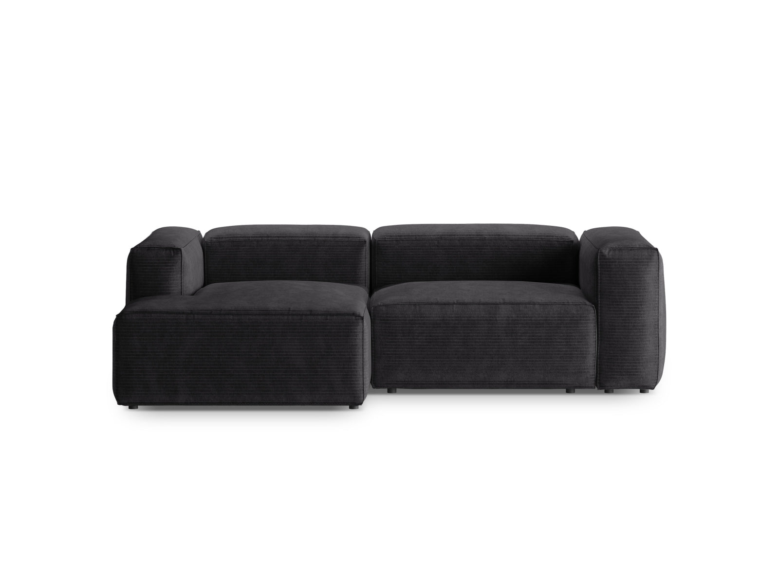 Bergamo Modulares Ecksofa links 2 Sitzer in Grey präsentiert im Onlineshop von KAQTU Design AG. Ecksofa links ist von Cosmopolitan Design
