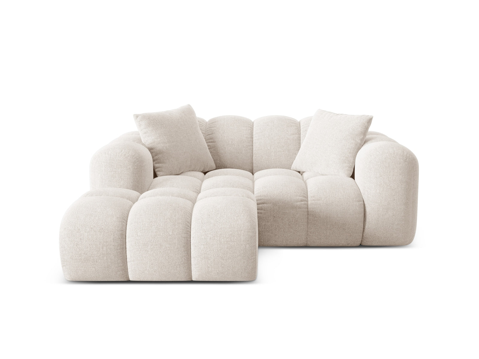 2-Sitzer Ecksofa links Treno in Light Beige-Eden präsentiert im Onlineshop von KAQTU Design AG. Ecksofa links ist von Cosmopolitan Design