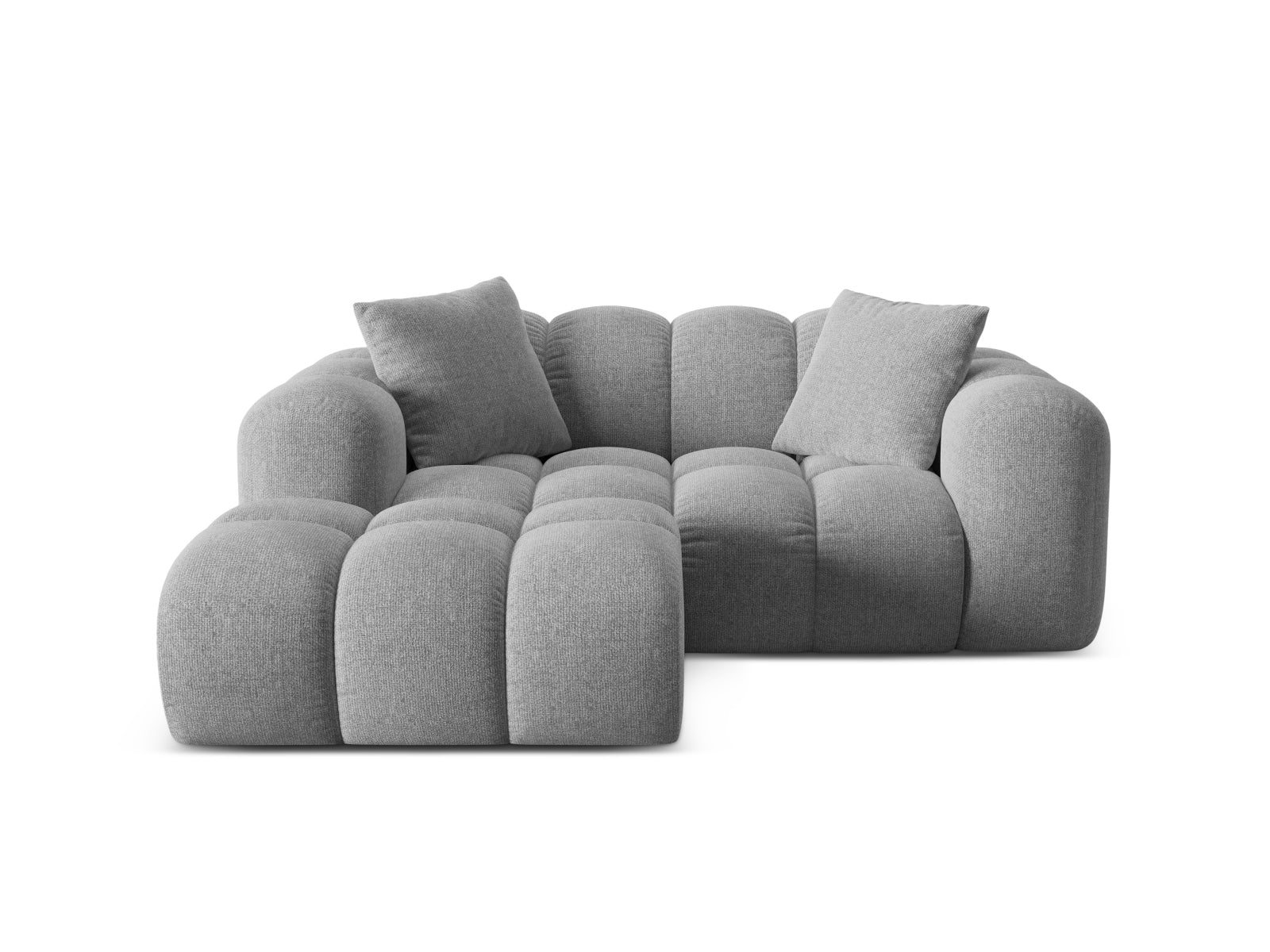 2-Sitzer Ecksofa links Treno in Light Grey-Eden präsentiert im Onlineshop von KAQTU Design AG. Ecksofa links ist von Cosmopolitan Design