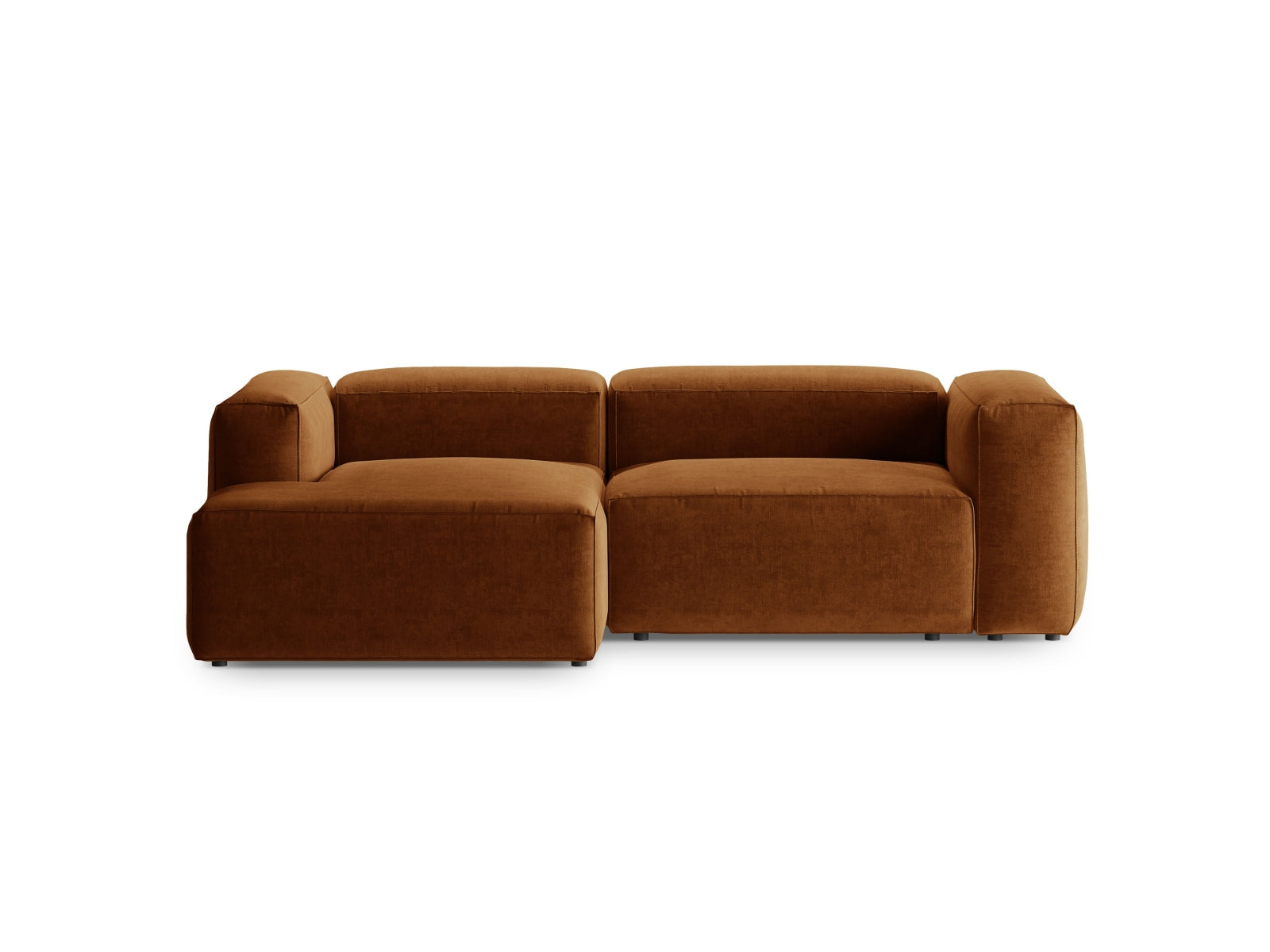 Bergamo Modulares Ecksofa links 2 Sitzer in Brick präsentiert im Onlineshop von KAQTU Design AG. Ecksofa links ist von Cosmopolitan Design