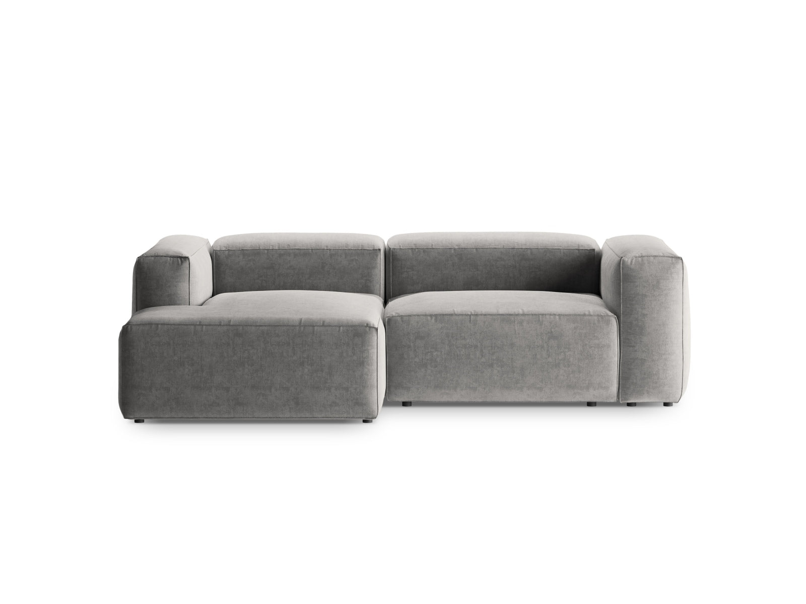 Bergamo Modulares Ecksofa links 2 Sitzer in Light Grey präsentiert im Onlineshop von KAQTU Design AG. Ecksofa links ist von Cosmopolitan Design