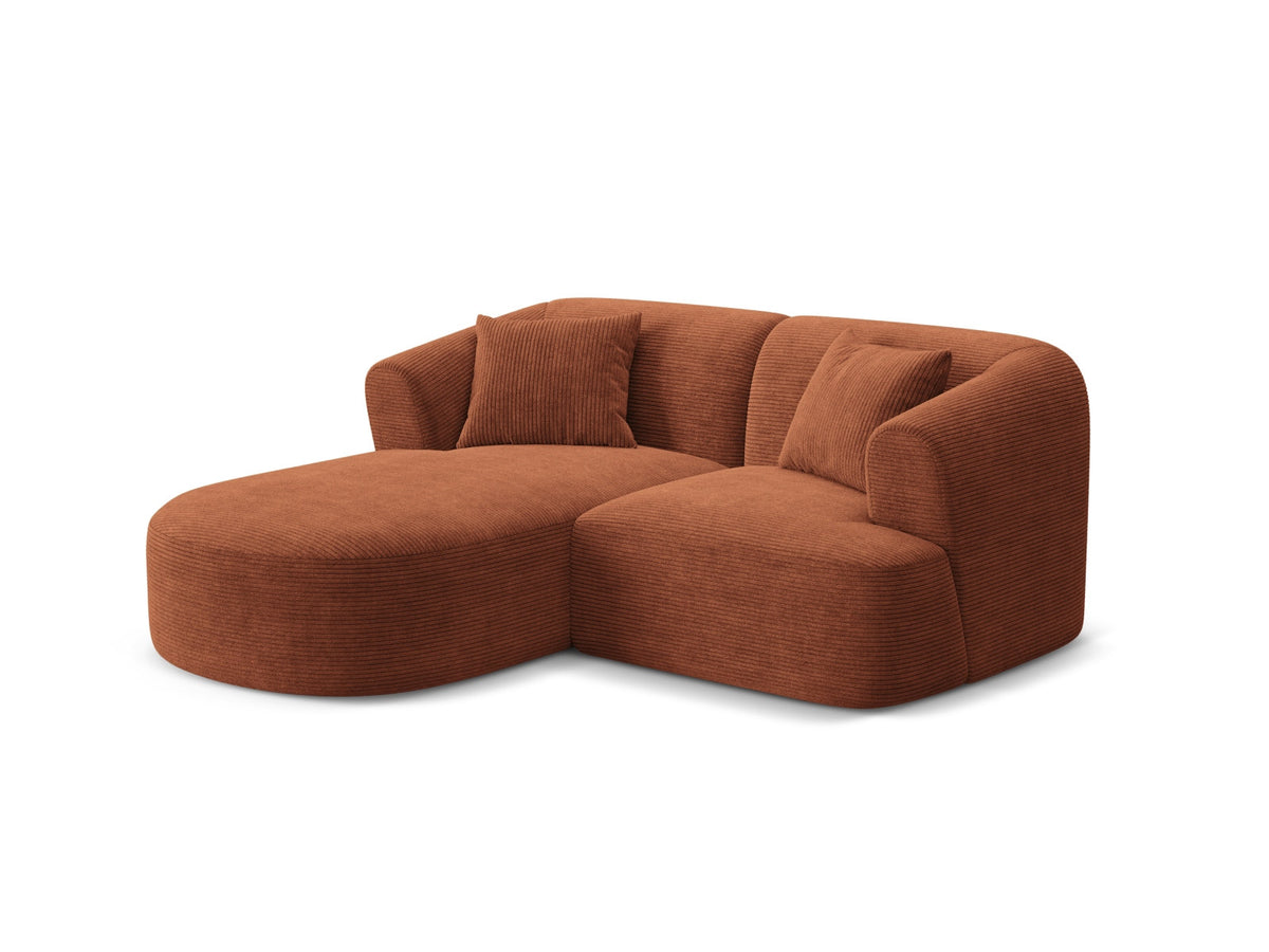 3-Sitzer Ecksofa links modular Campi in Terracotta-Lincoln D präsentiert im Onlineshop von KAQTU Design AG. Ecksofa links ist von Cosmopolitan Design