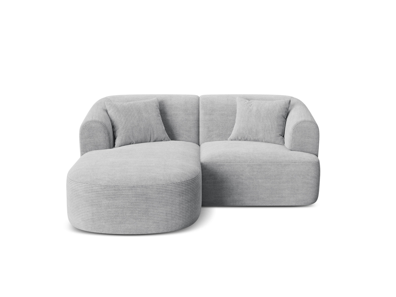 Campi Modulares Ecksofa links 3 Sitzer in Silver präsentiert im Onlineshop von KAQTU Design AG. Ecksofa links ist von Cosmopolitan Design