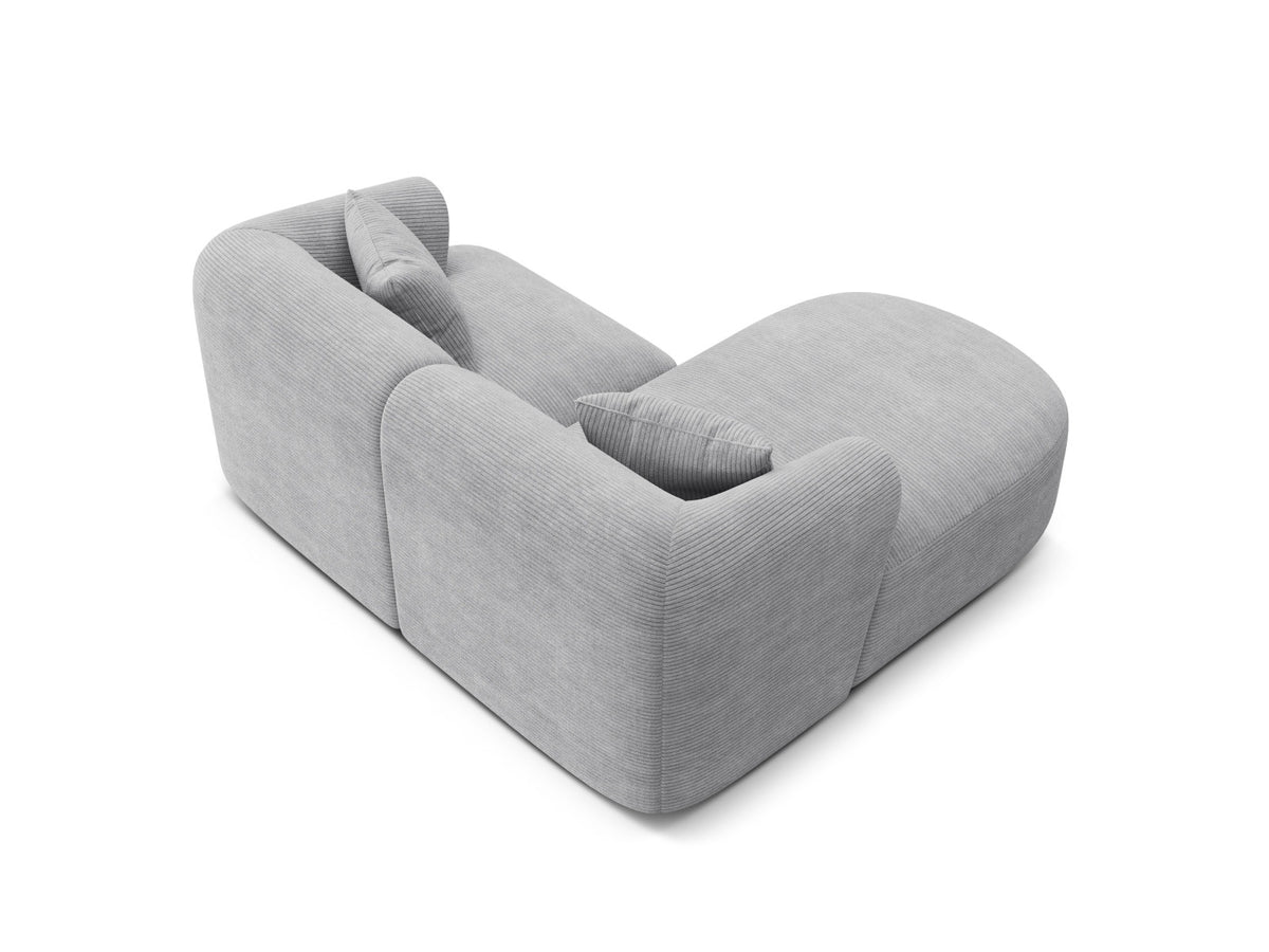3-Sitzer Ecksofa links modular Campi in Silver-Lincoln D präsentiert im Onlineshop von KAQTU Design AG. Ecksofa links ist von Cosmopolitan Design
