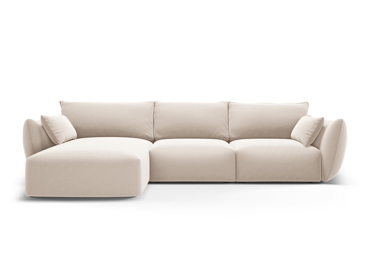 5-Sitzer Ecksofa links Matera in Beige-Salvador präsentiert im Onlineshop von KAQTU Design AG. Ecksofa links ist von Cosmopolitan Design