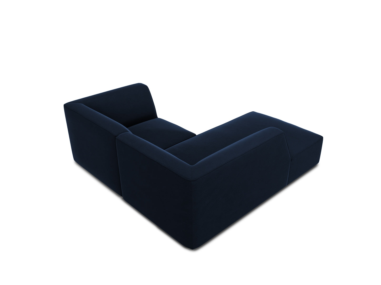 Oslo Velour Modular Ecksofa links 3 Sitzer in Royal Blue präsentiert im Onlineshop von KAQTU Design AG. Ecksofa links ist von Cosmopolitan Design