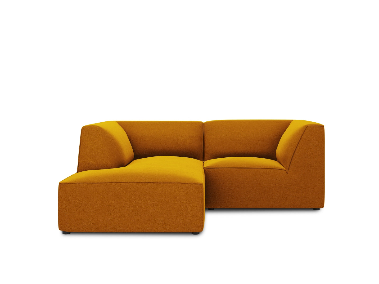 Oslo Velour Modular Ecksofa links 3 Sitzer in Yellow präsentiert im Onlineshop von KAQTU Design AG. Ecksofa links ist von Cosmopolitan Design