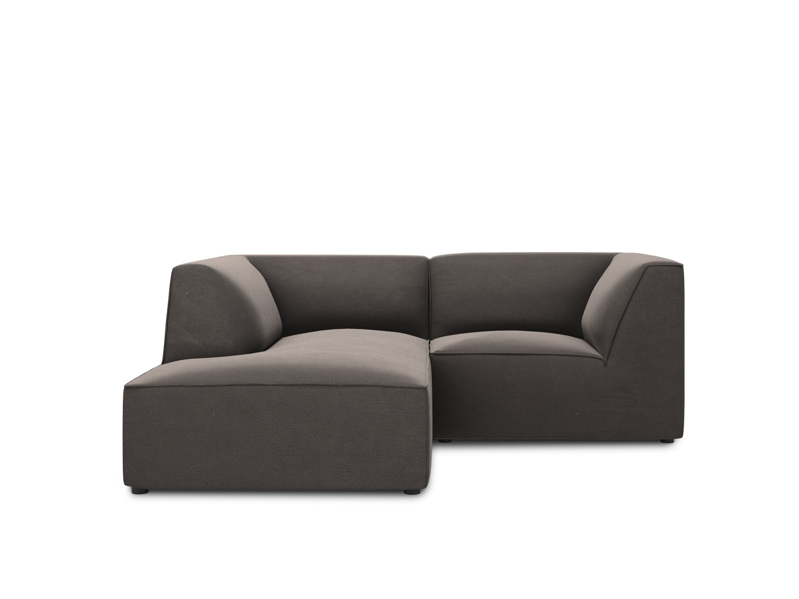 Oslo Velour Modular Ecksofa links 3 Sitzer in Dark Grey präsentiert im Onlineshop von KAQTU Design AG. Ecksofa links ist von Cosmopolitan Design
