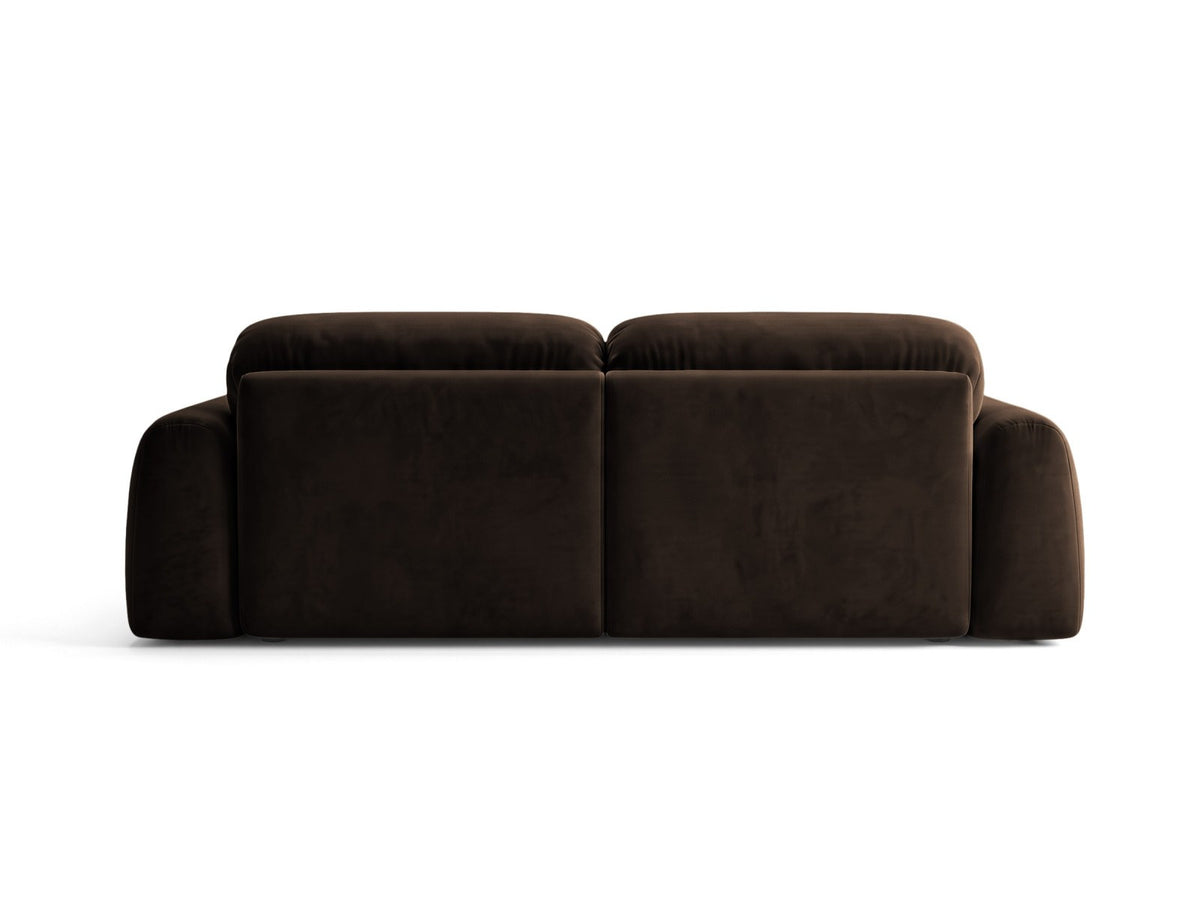 Ecksofa links Milan von Cosmopolitan Design mit Récamière, Bluvel-Stoff und schwarzen Beinen