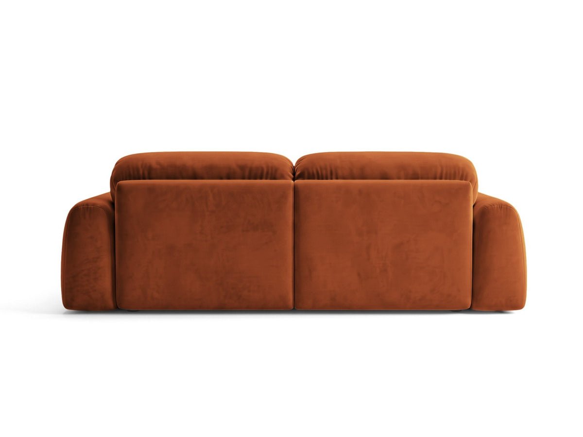 Ecksofa links Milan von Cosmopolitan Design mit Récamière, Bluvel-Stoff und schwarzen Beinen