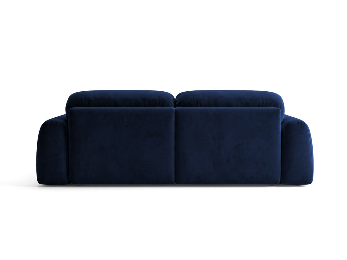 Ecksofa links Milan von Cosmopolitan Design mit Récamière, Bluvel-Stoff und schwarzen Beinen